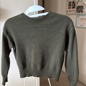 Zara Olive Crewneck Sweater - Women's